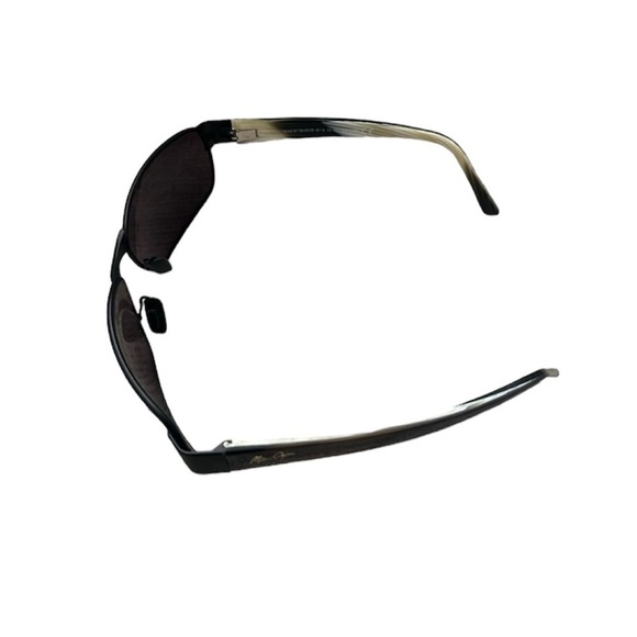 Maui Jim Unisex Black Coral Polarized Rectangular Sunglasses - Picture 5 of 7